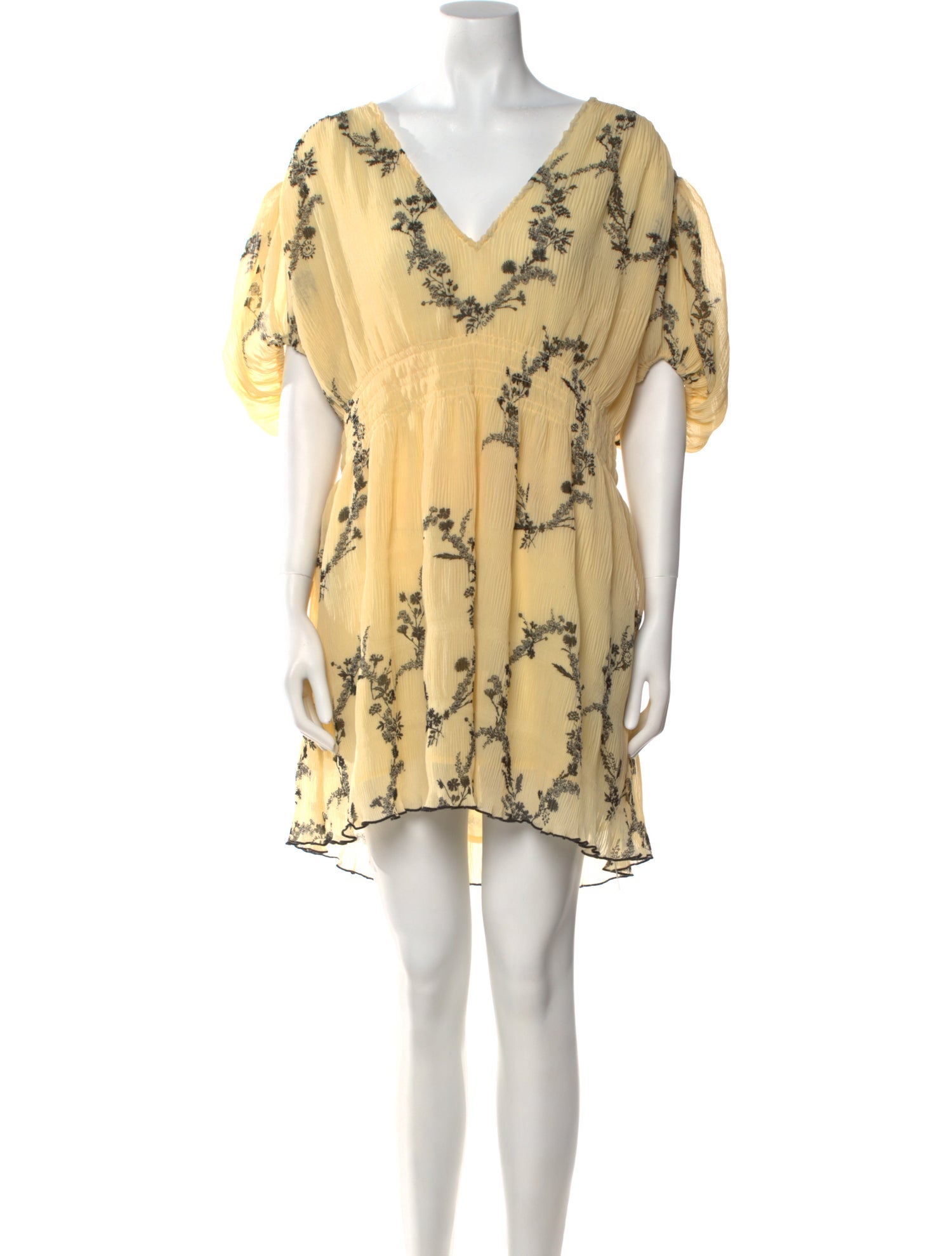 Ganni Floral Print Mini Dress