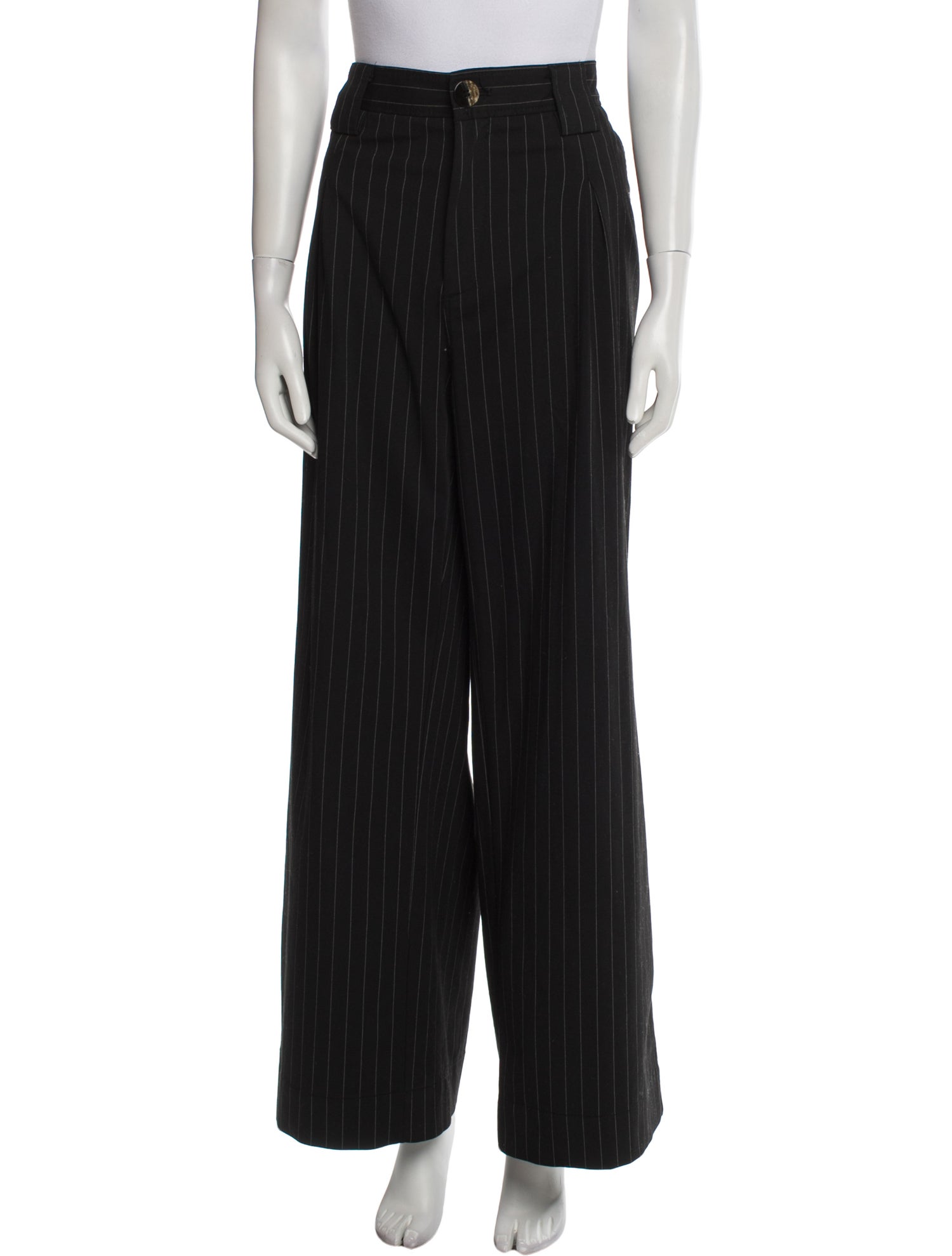 Ganni Striped Wide Leg Pants