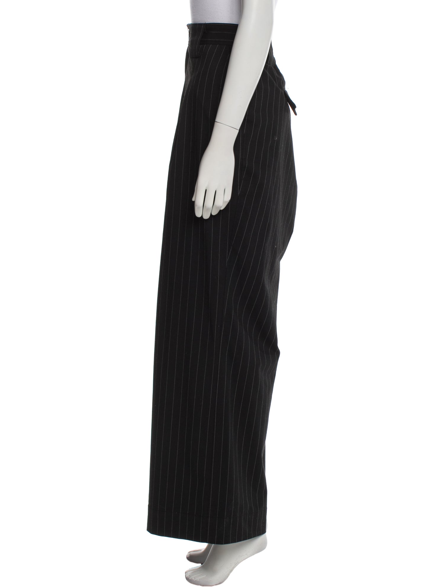 Ganni Striped Wide Leg Pants