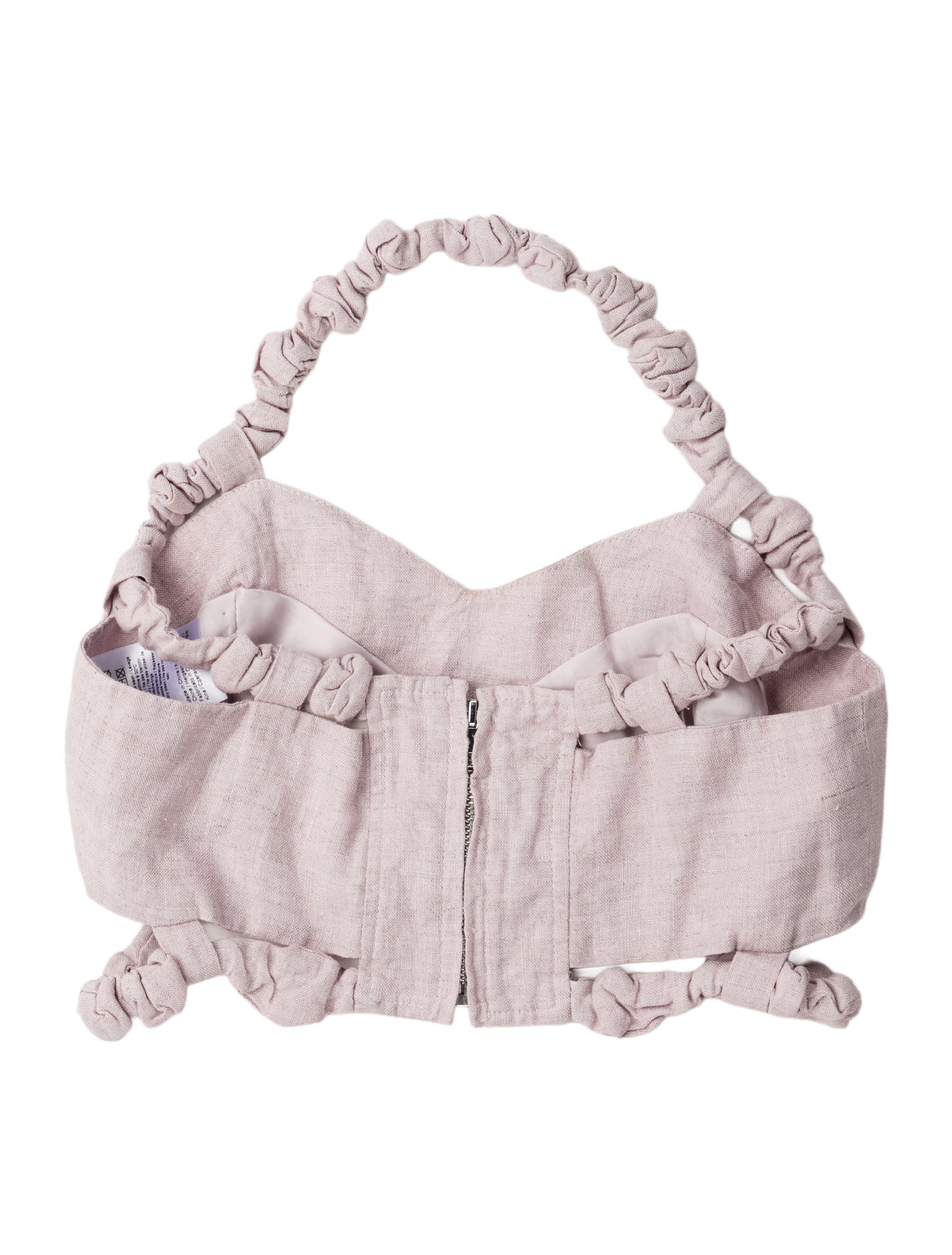 Ganni Hemp Halterneck Crop Top