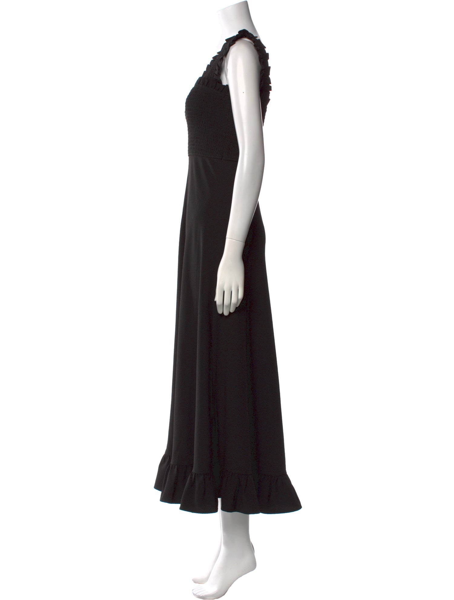 Ganni Square Neckline Long Dress
