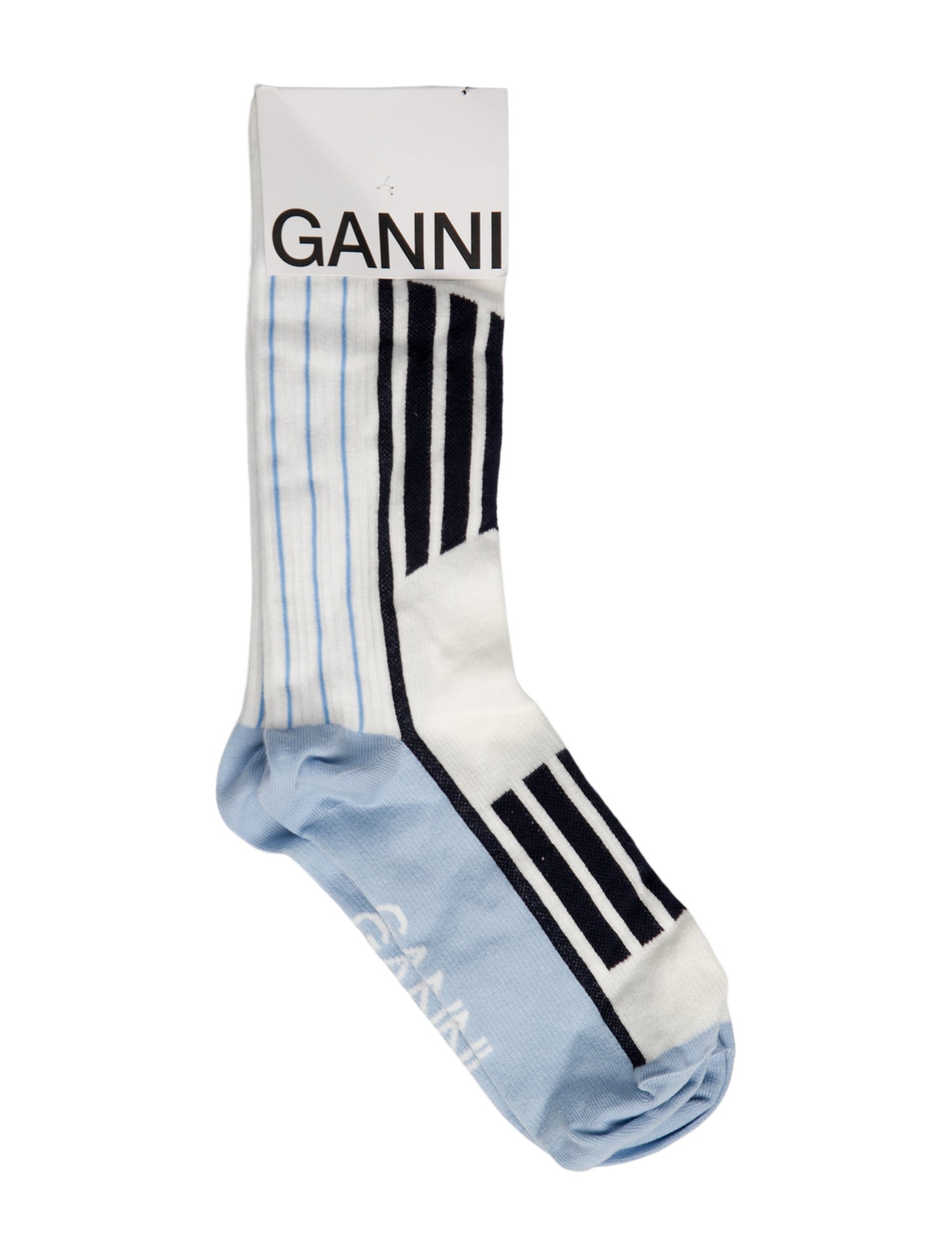 Ganni Pattern Print Knit Socks w/Tags