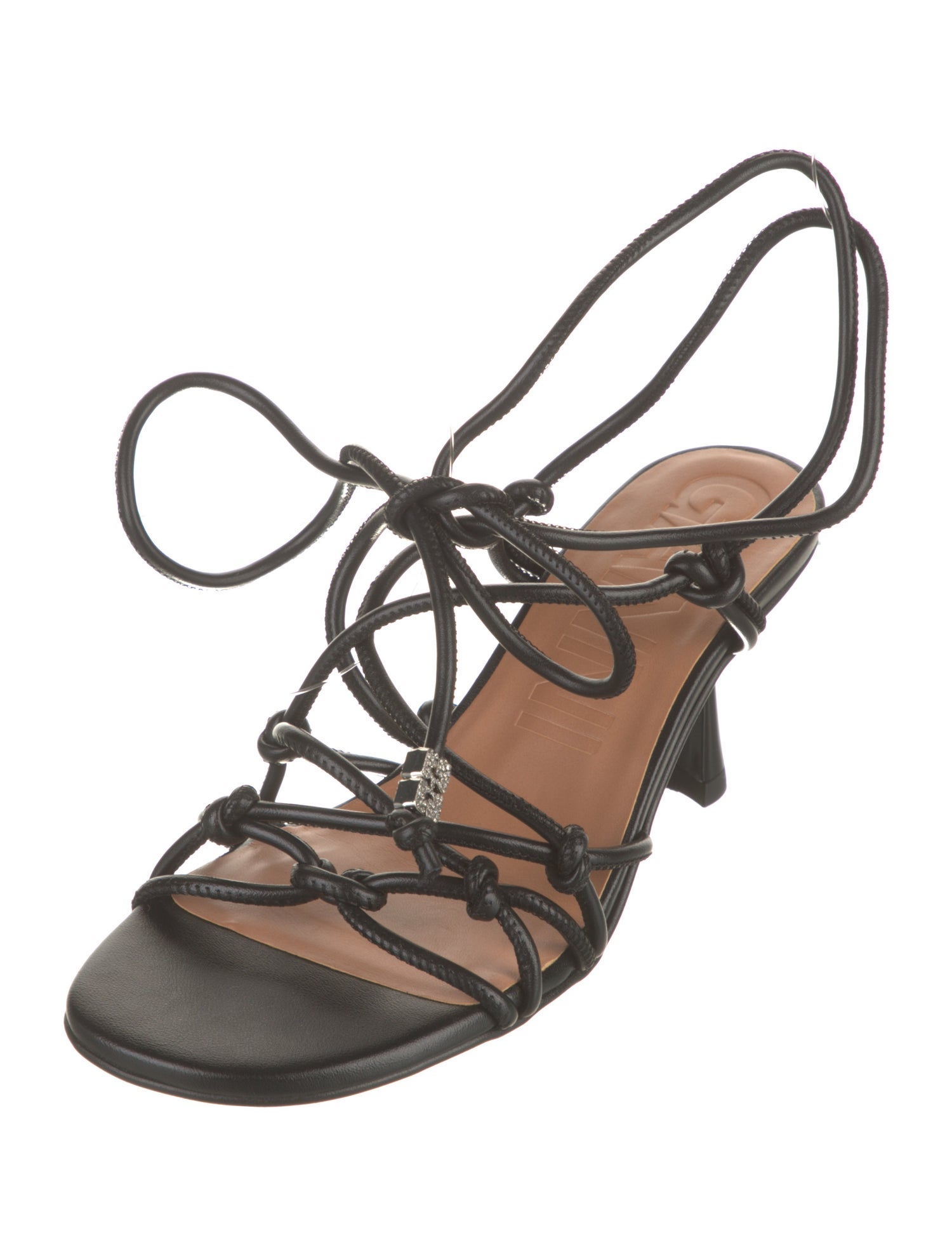 Ganni Leather Slingback Sandals