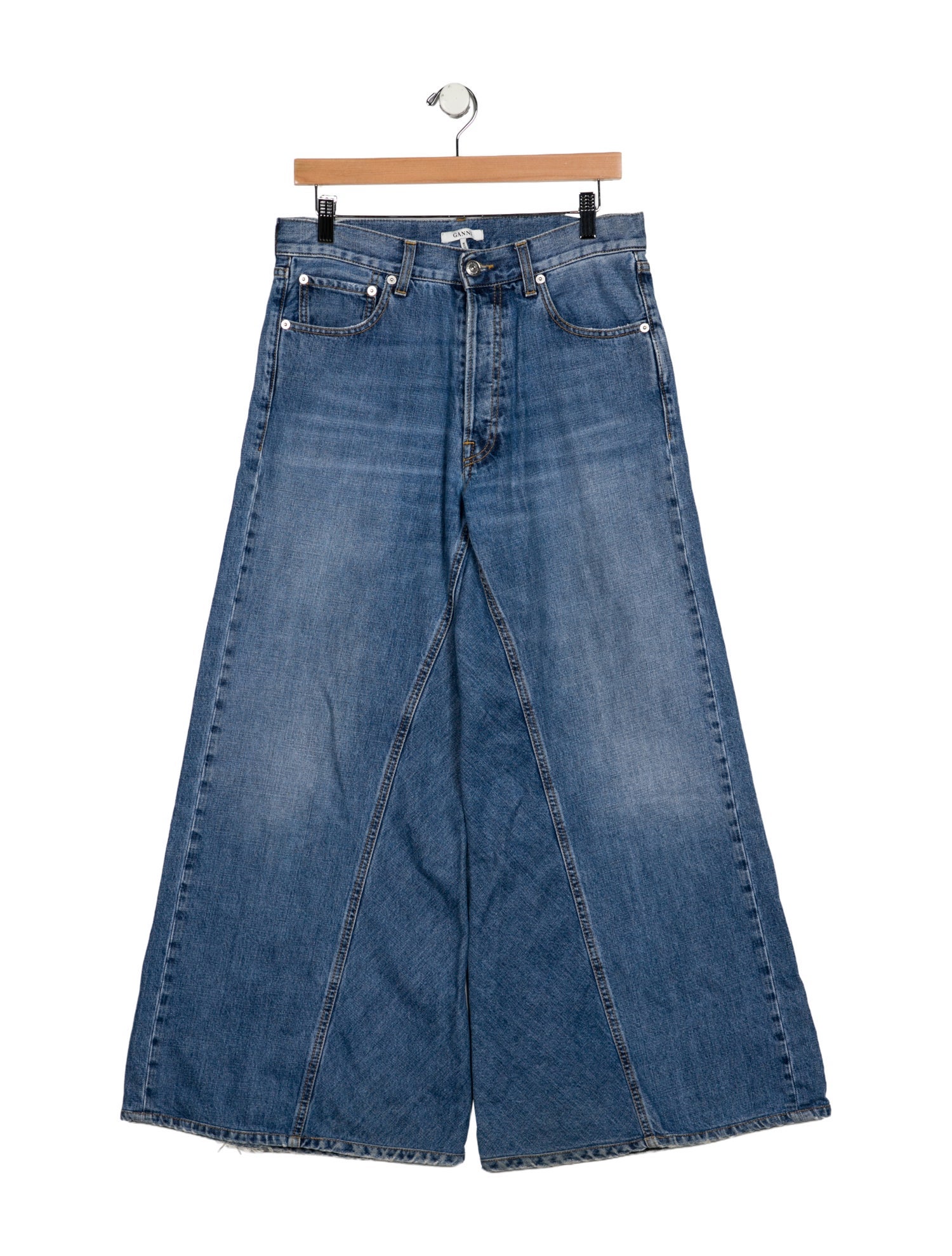 Ganni High-Rise Wide Leg Jeans