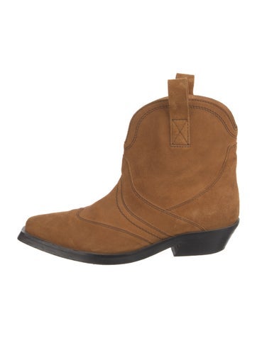 Ganni Boots Suede Western 8