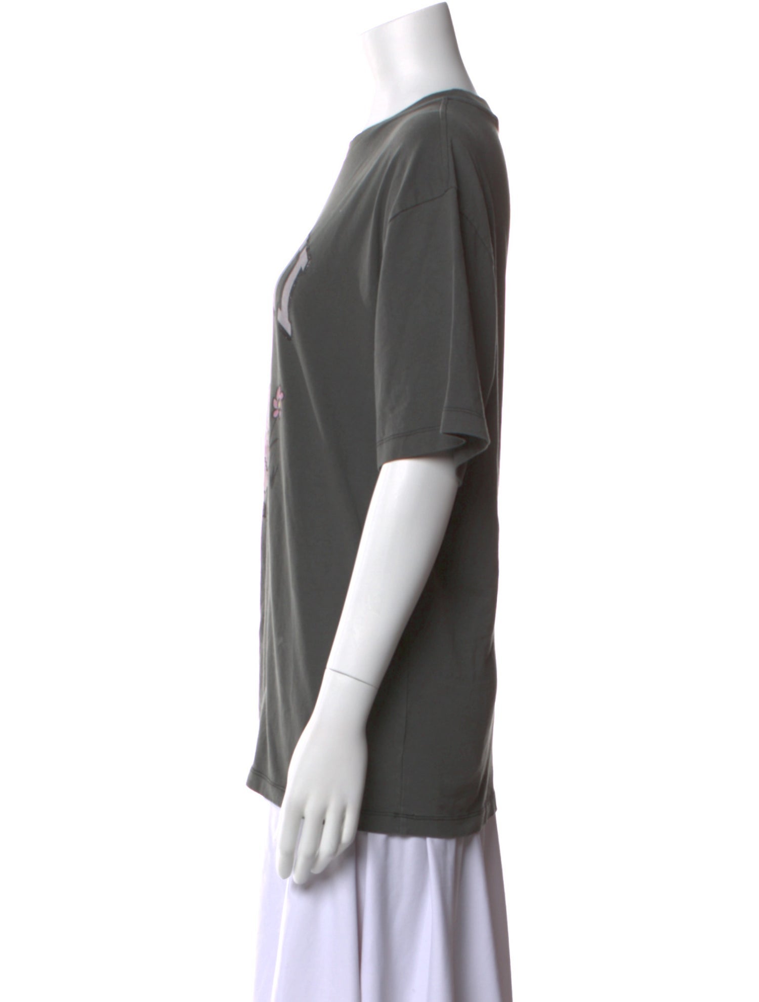 Ganni Graphic Print Crew Neck T-Shirt