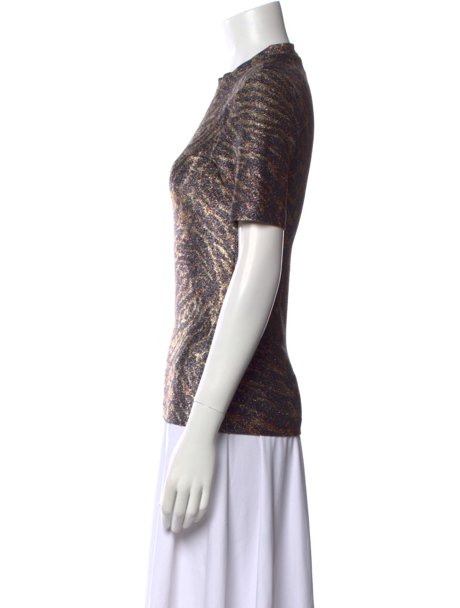 Ganni Crew Neck Short Sleeve T-Shirt