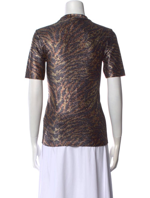 Ganni Crew Neck Short Sleeve T-Shirt