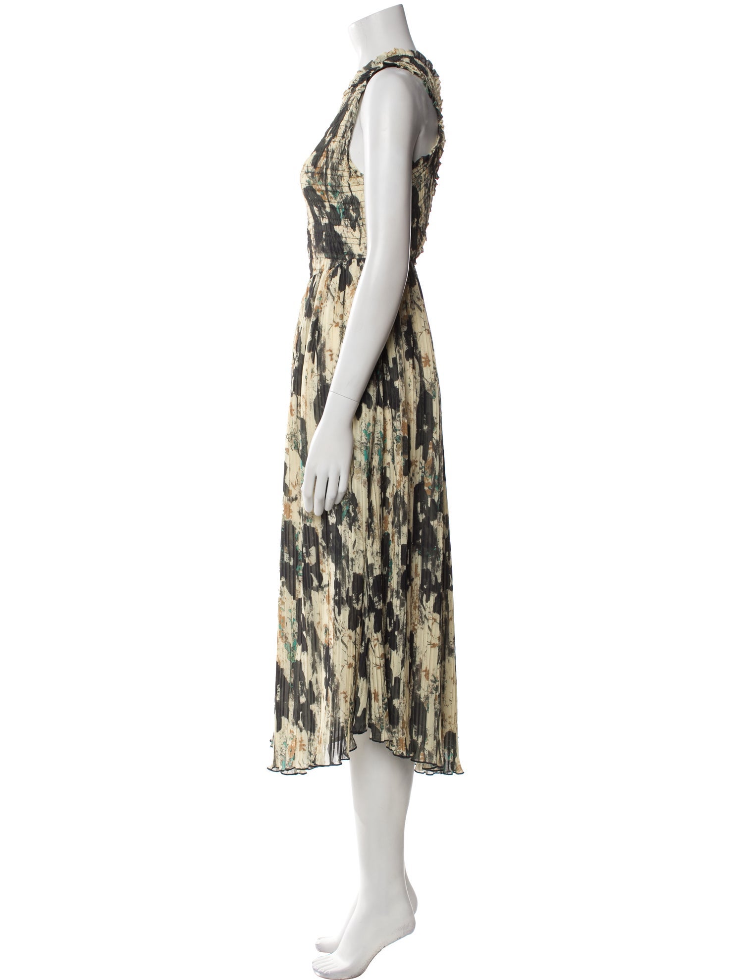 Ganni Printed Midi Length Dress