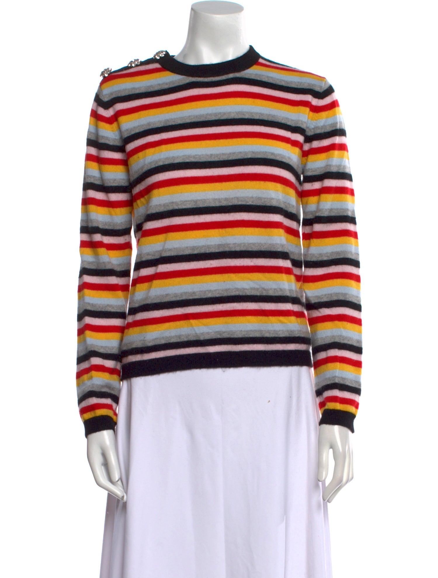 Ganni Cashmere Striped Sweater