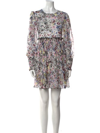 Ganni Floral Print Mini Dress