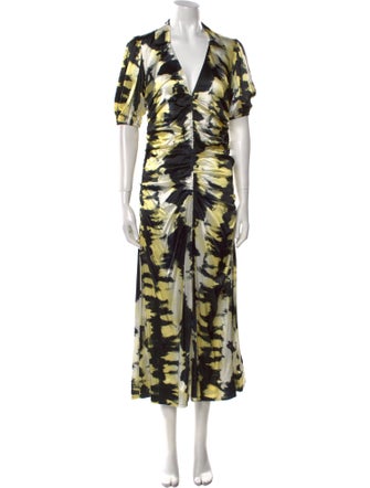 Ganni Silk Long Dress