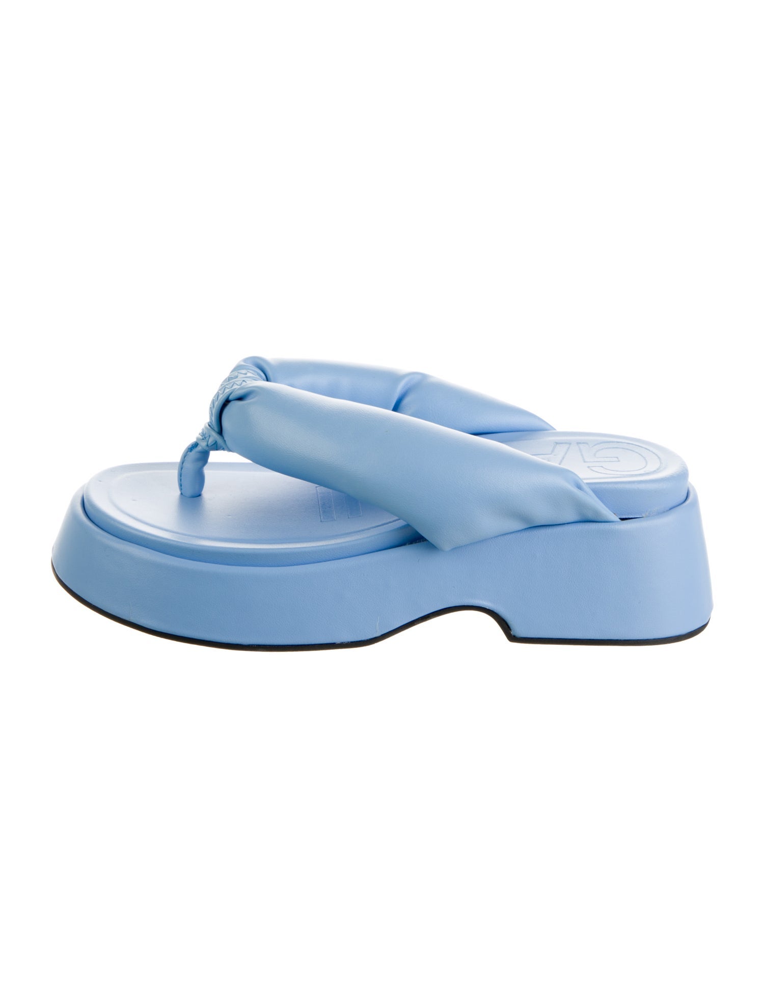 Ganni Leather Flip Flops