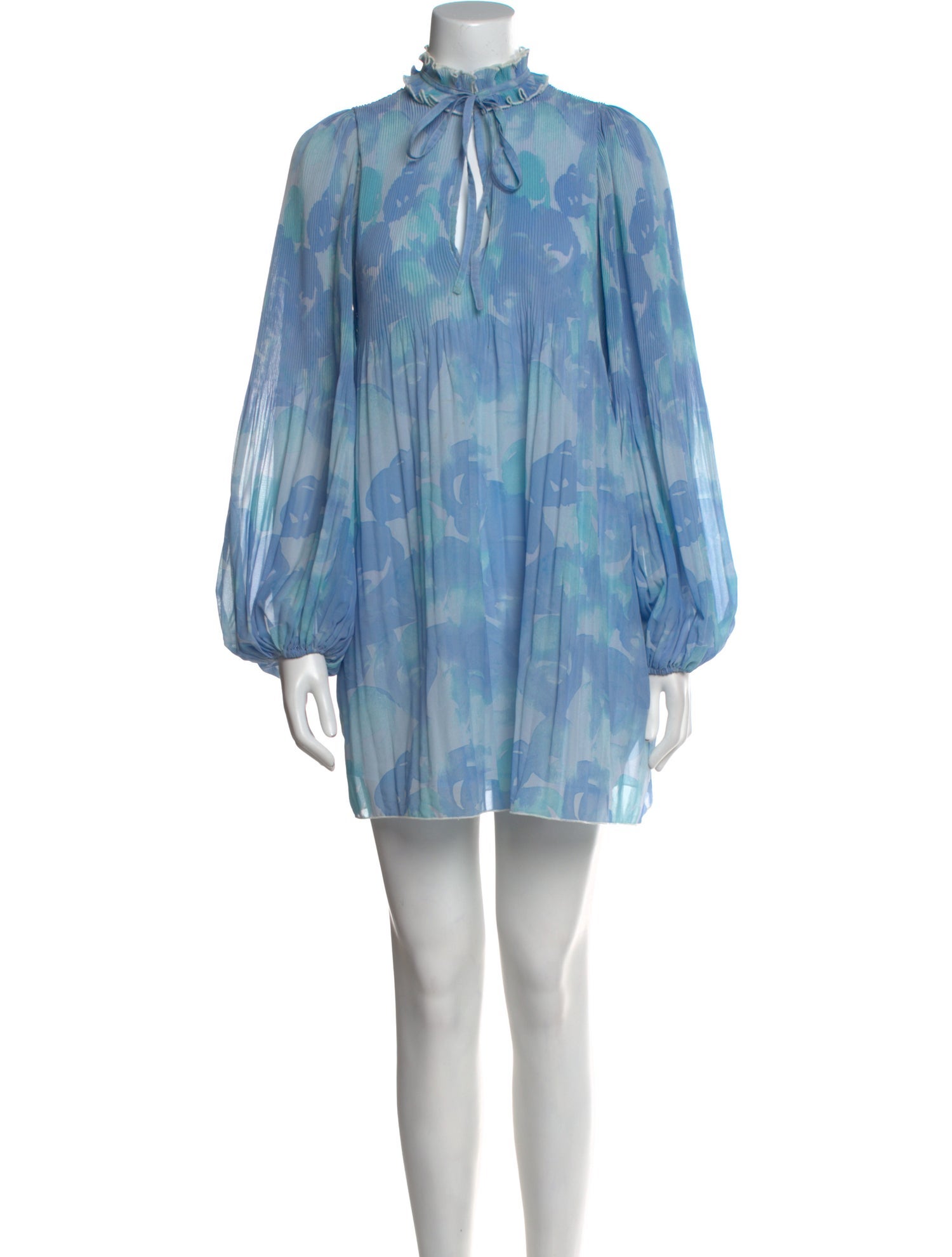 Ganni Tie-Dye Print Mini Dress
