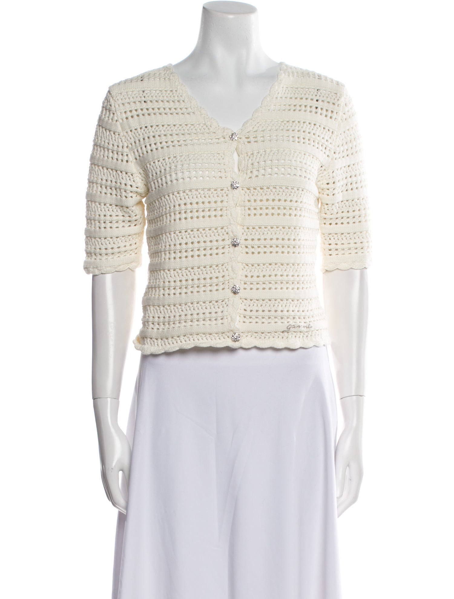 Ganni V-Neck Sweater