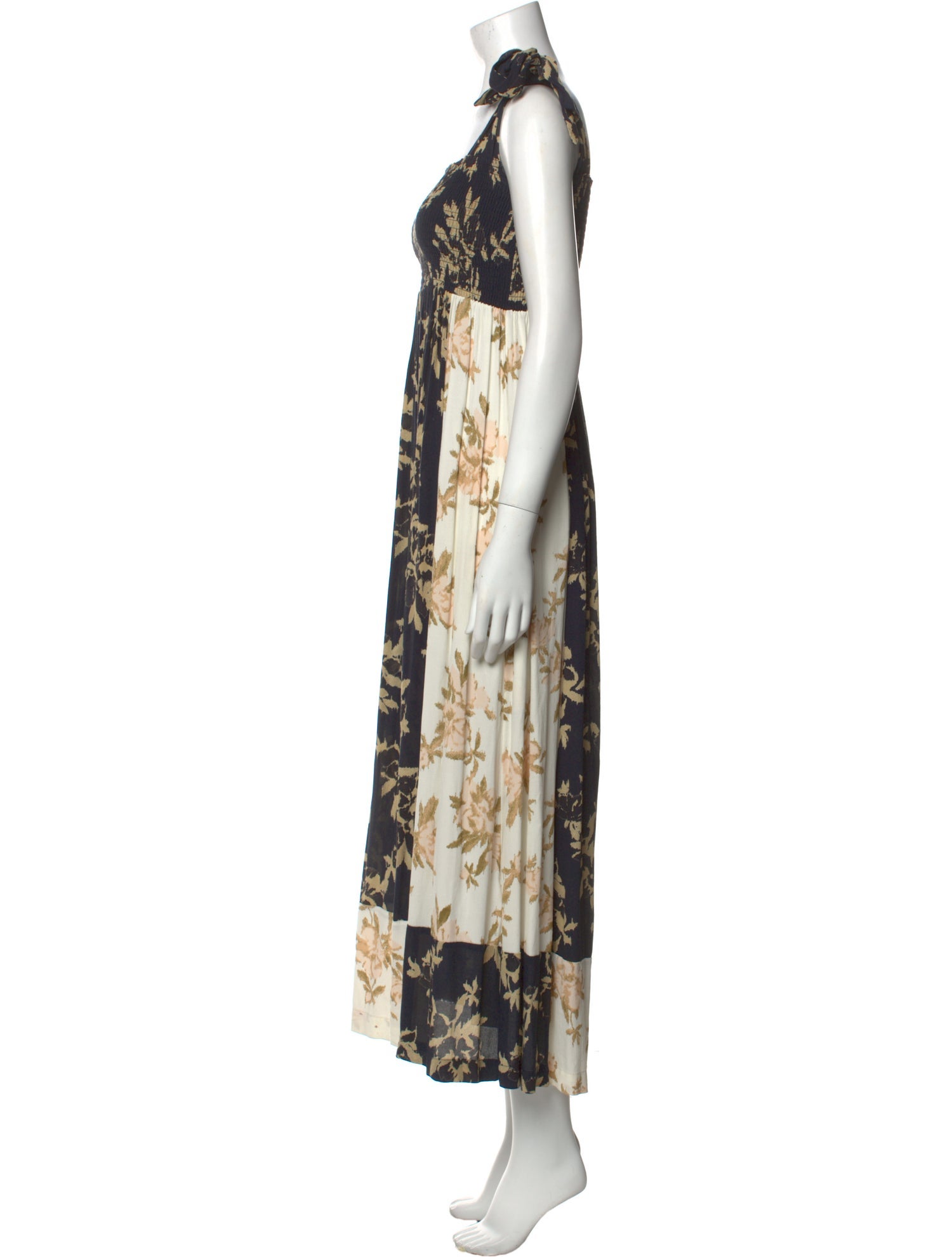 Ganni Floral Print Long Dress