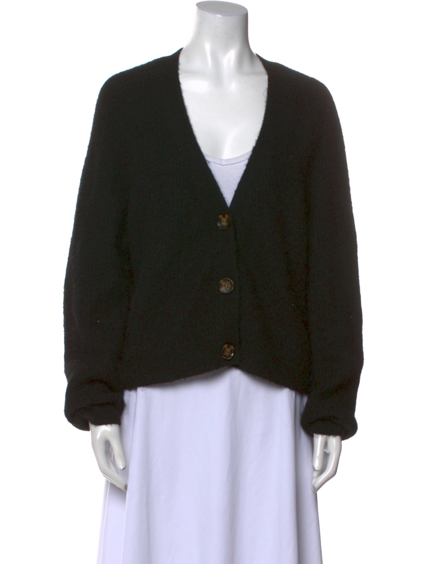 Ganni Alpaca V-Neck Sweater