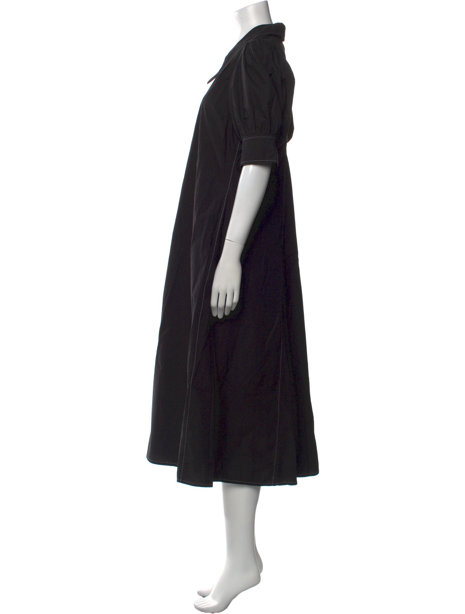 Ganni V-Neck Long Dress