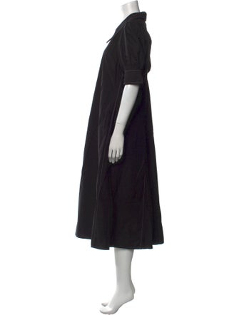 Ganni V-Neck Long Dress