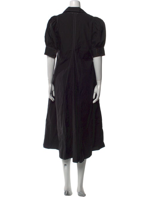 Ganni V-Neck Long Dress