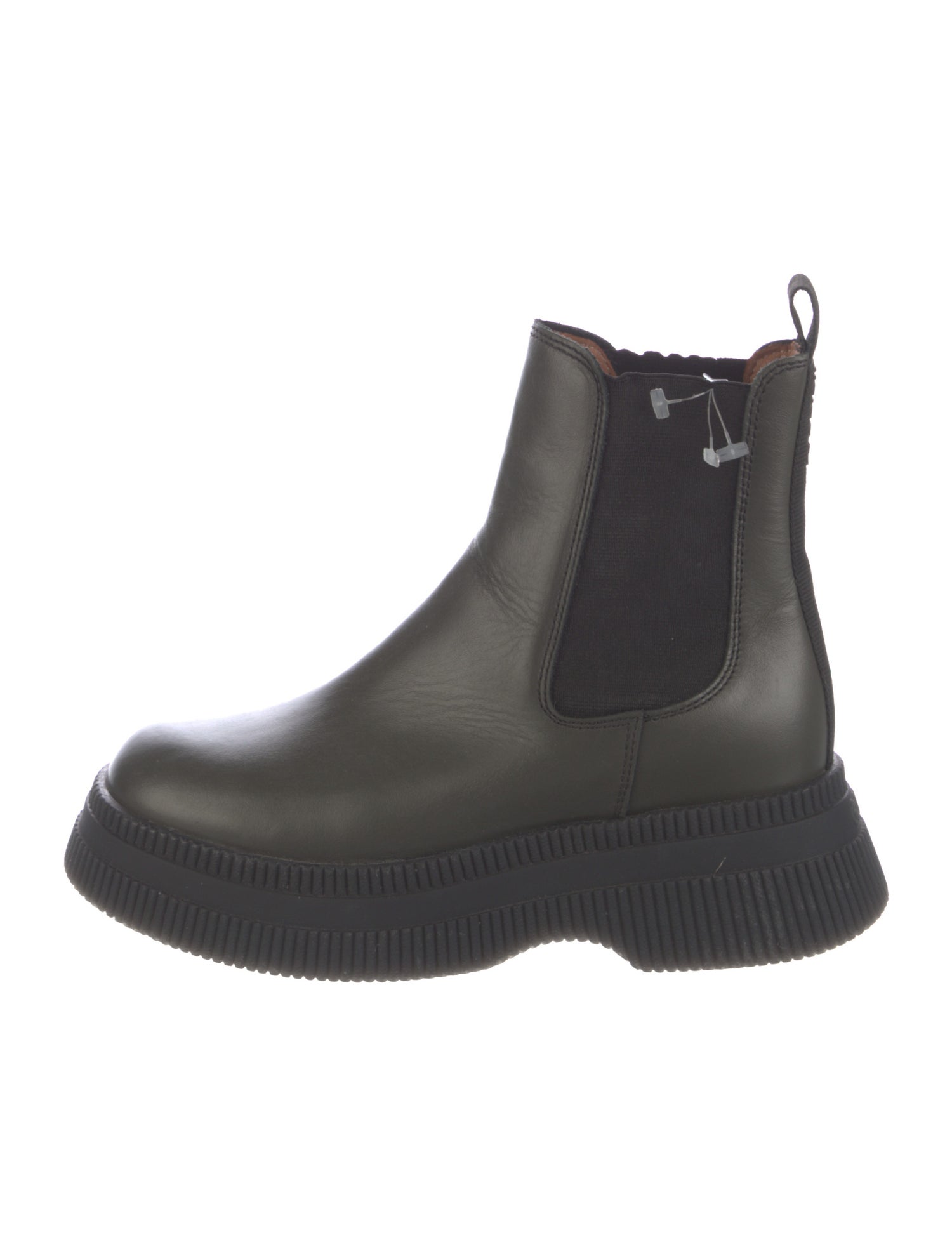 Ganni Leather Chelsea Boots
