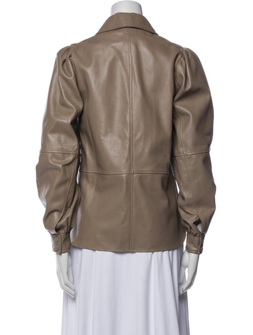 Ganni Lamb Leather Utility Jacket