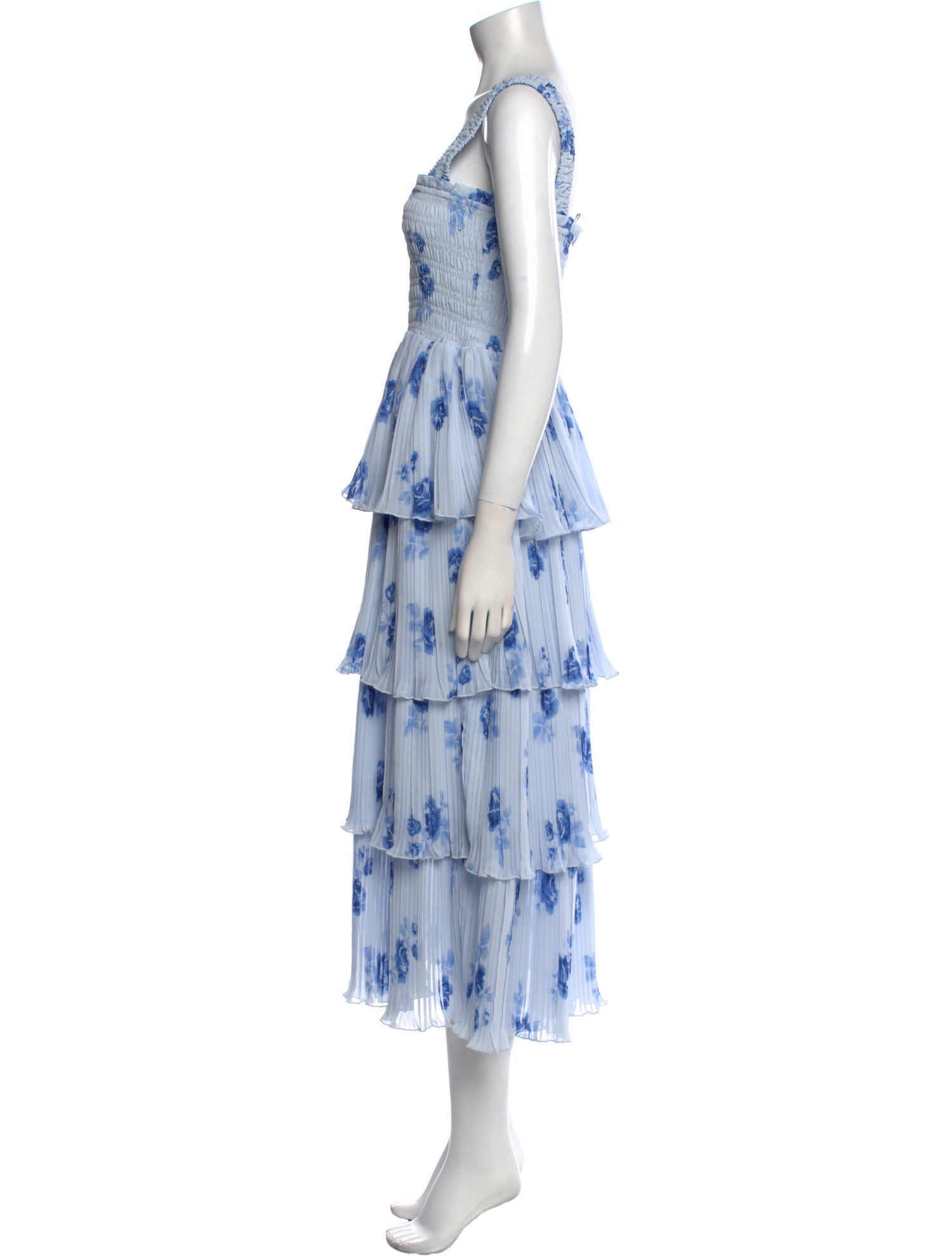 Ganni Floral Print Long Dress