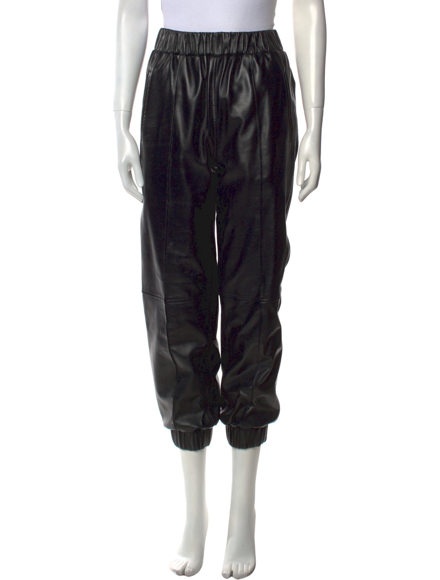 Ganni Leather Skinny Leg Pants