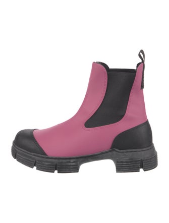 Ganni Leather Chelsea Boots