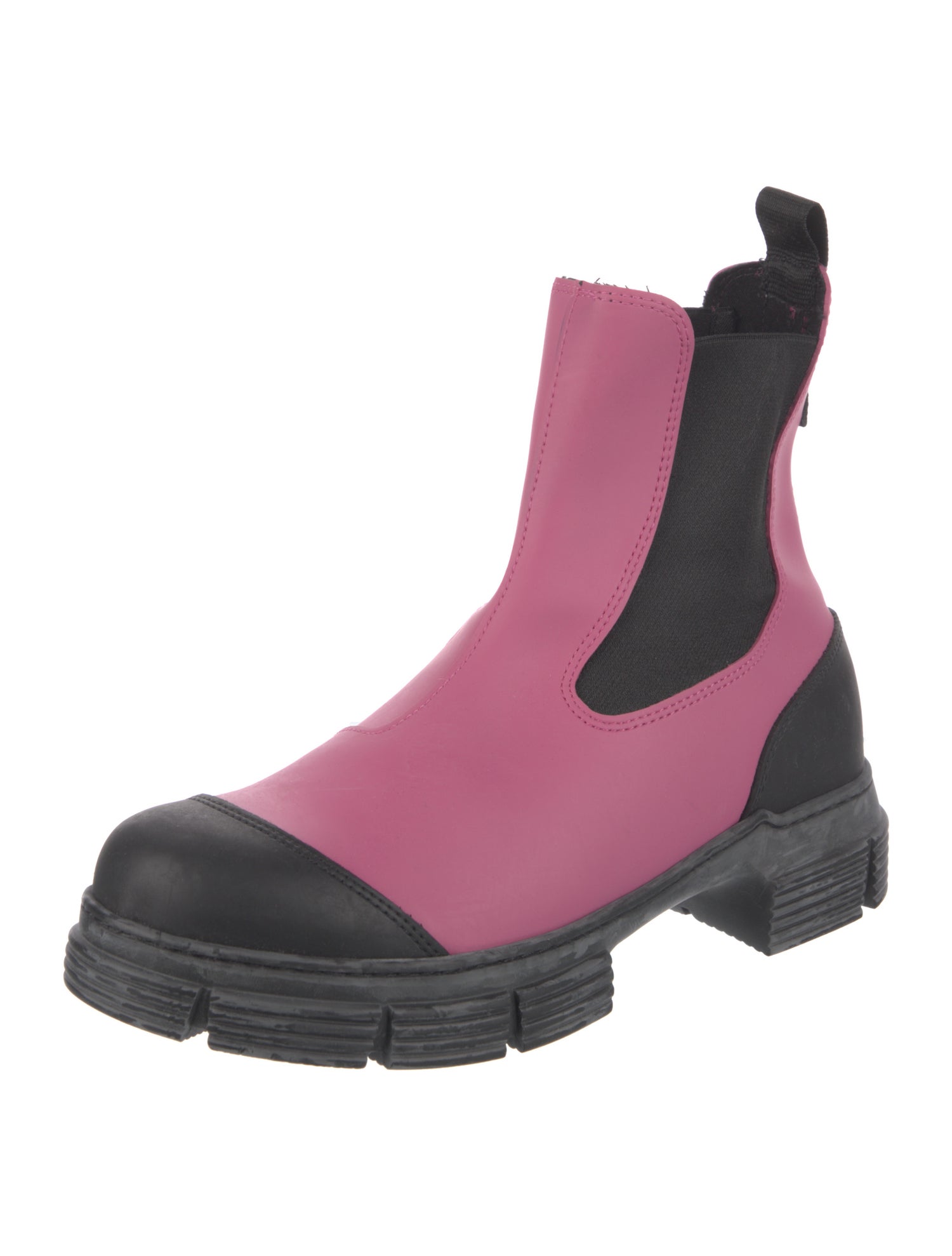 Ganni Leather Chelsea Boots