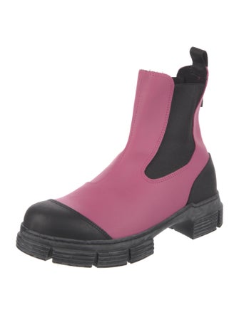 Ganni Leather Chelsea Boots