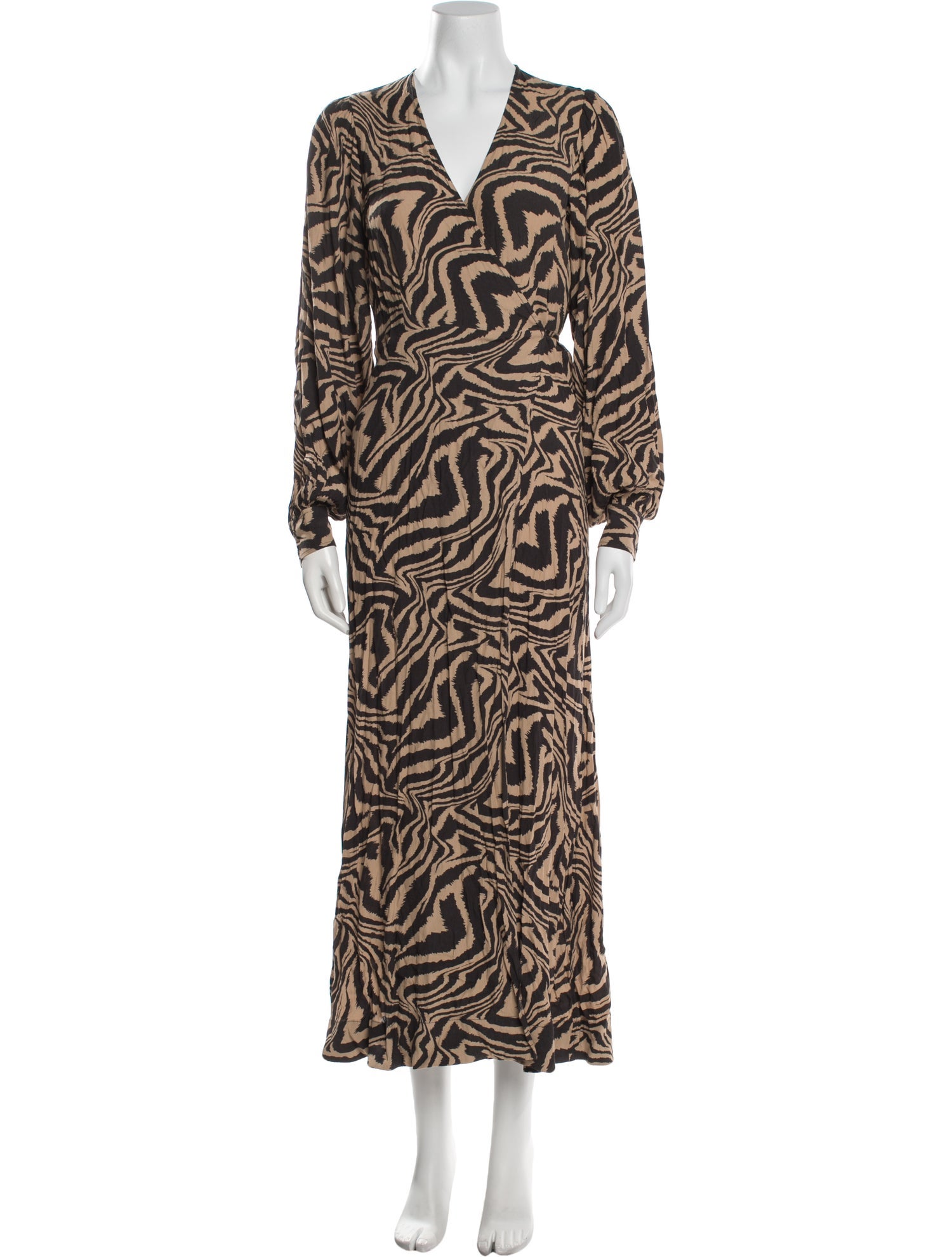 Ganni Printed Long Dress