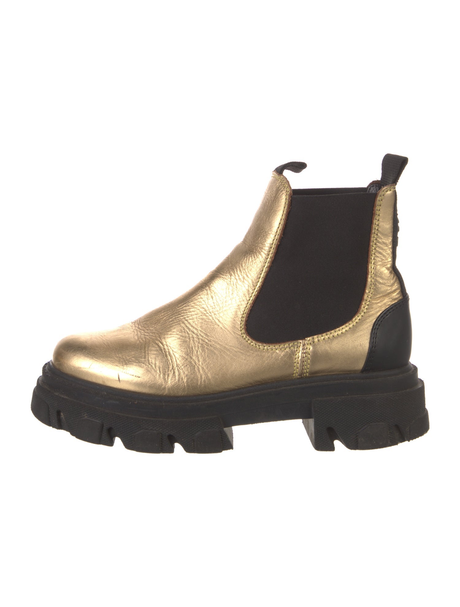 Ganni Leather Chelsea Boots