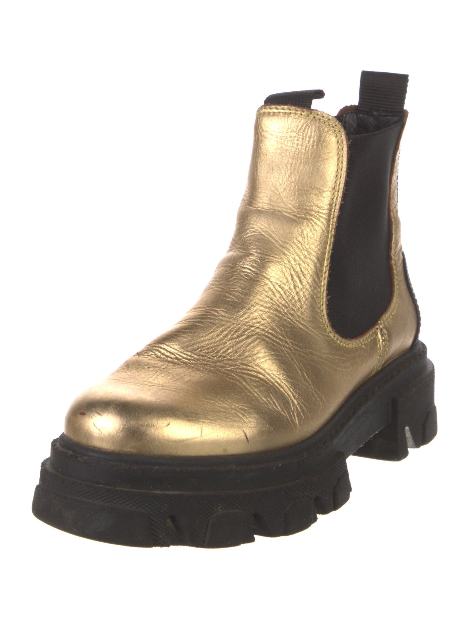 Ganni Leather Chelsea Boots