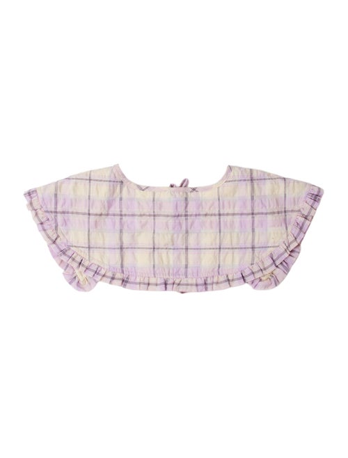 Ganni Silk Striped Scarf