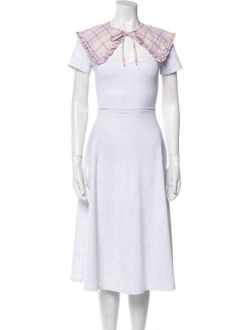 Ganni Silk Striped Scarf