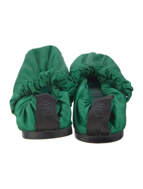 Ganni Satin Ballet Flats