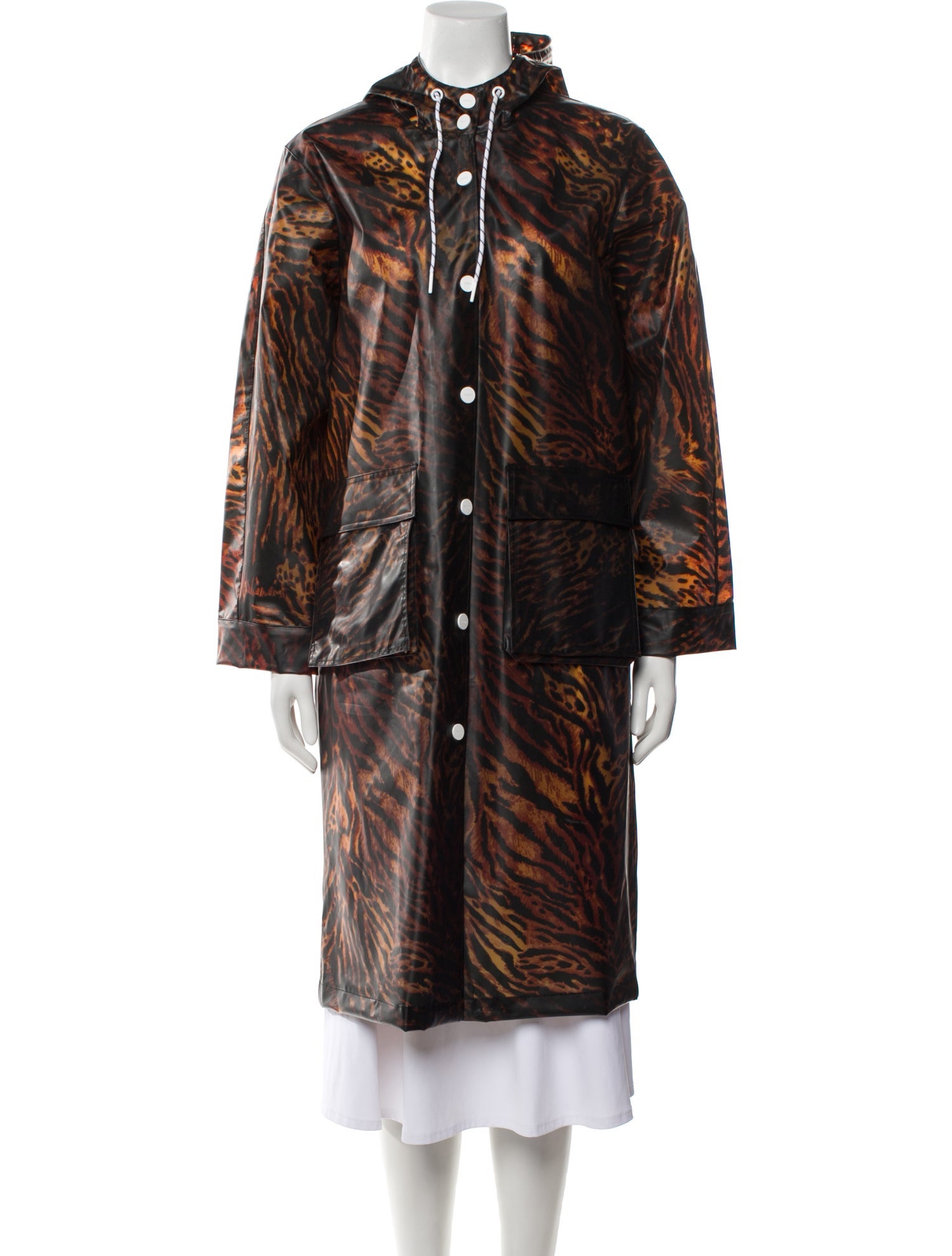 Ganni Animal Print Coat