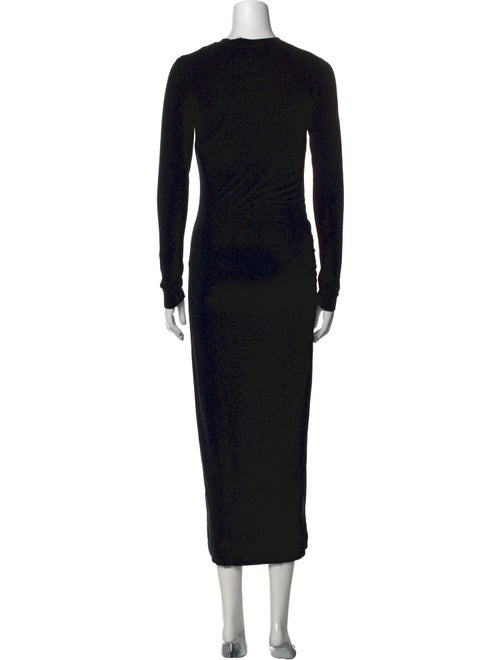 Ganni Crew Neck Midi Length Dress
