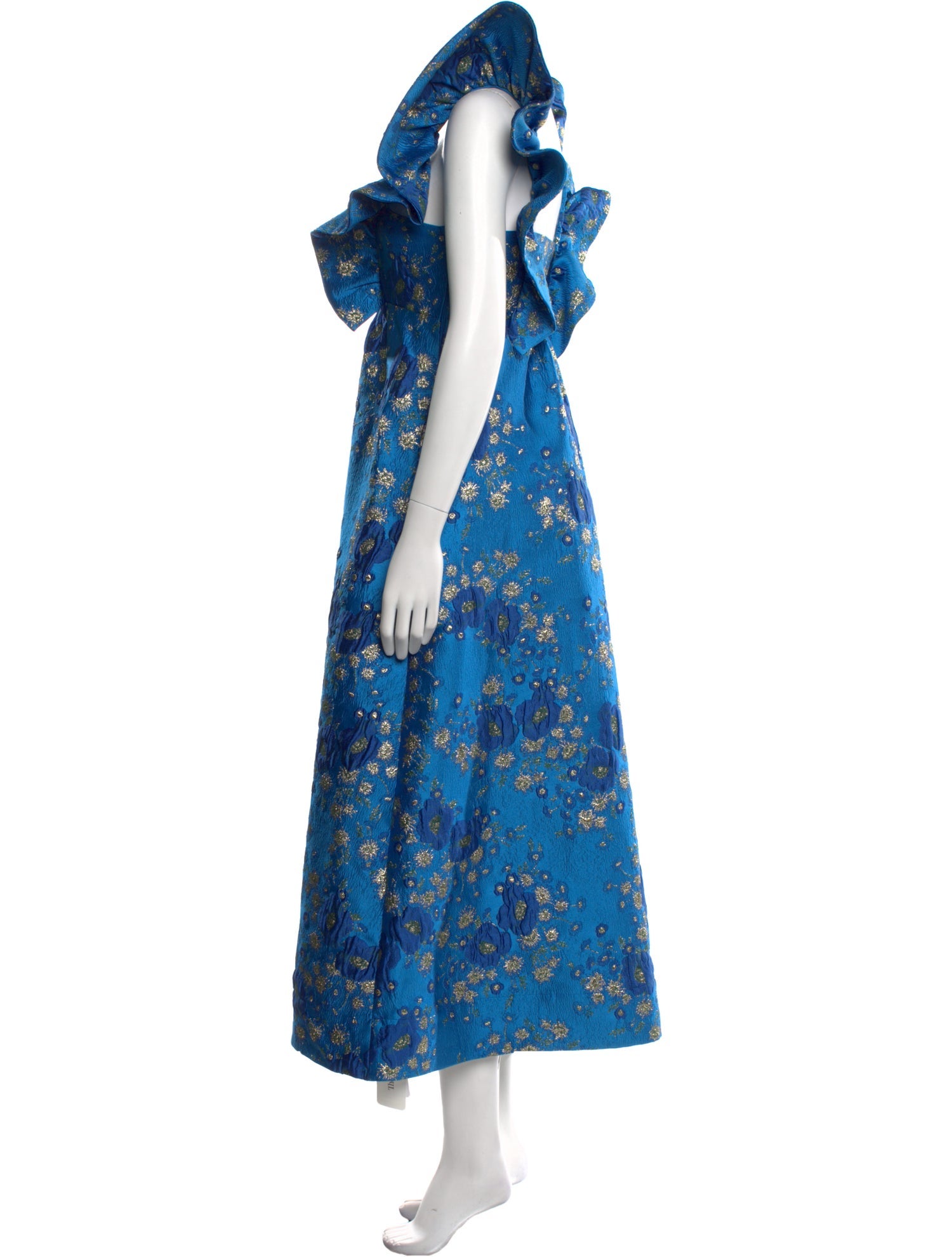 Ganni Floral Print Long Dress