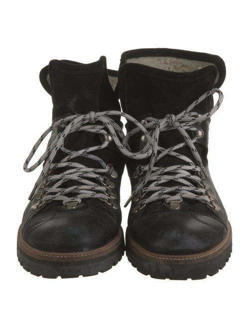 Ganni Leather Combat Boots