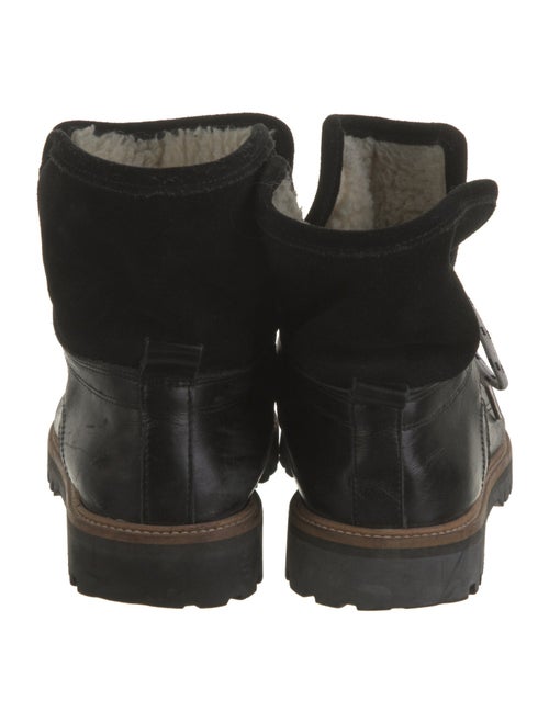 Ganni Leather Combat Boots