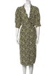 Ganni Floral Print Midi Length Dress