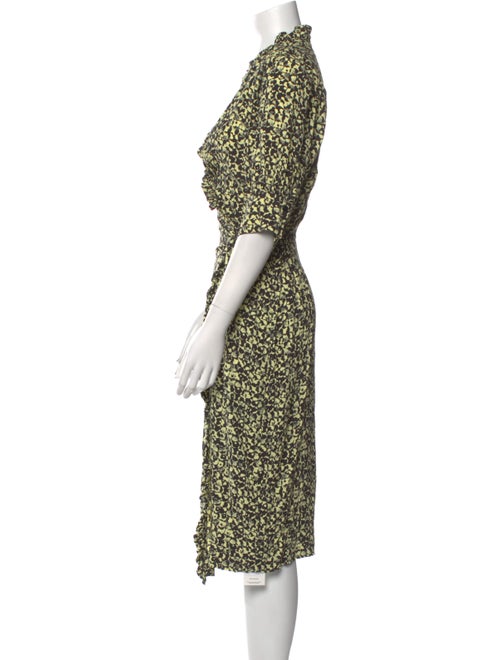 Ganni Floral Print Midi Length Dress