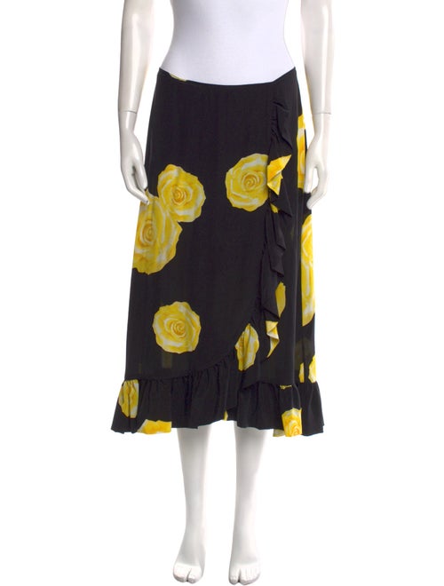 Ganni Silk Midi Length Skirt