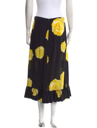 Ganni Silk Midi Length Skirt