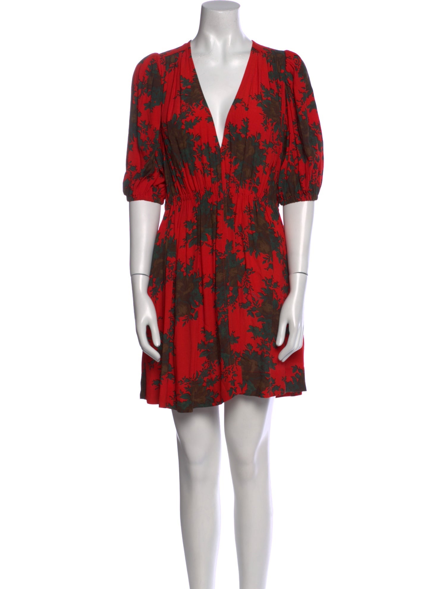 Ganni Floral Print Mini Dress