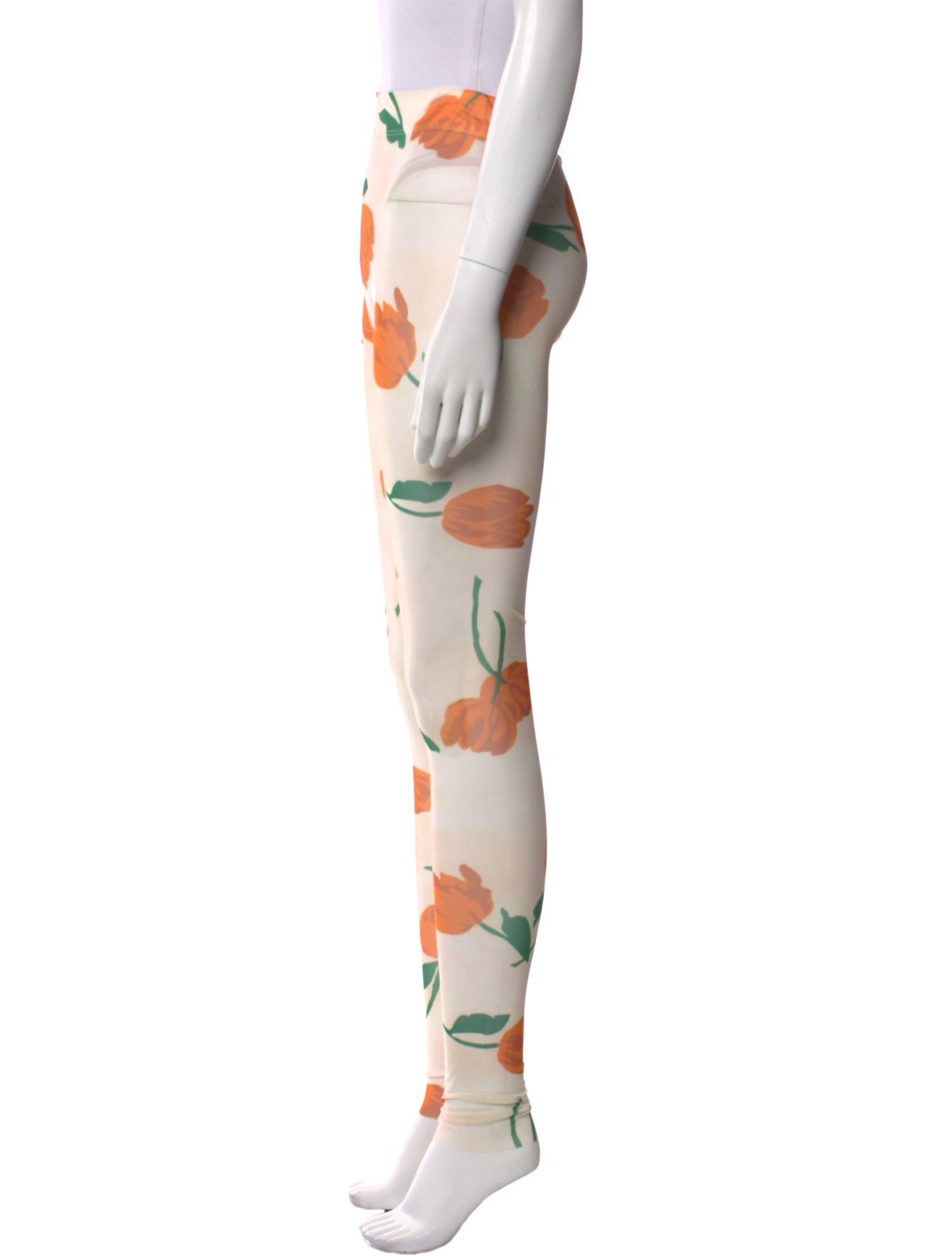 Ganni Floral Print Skinny Leg Pants w/ Tags