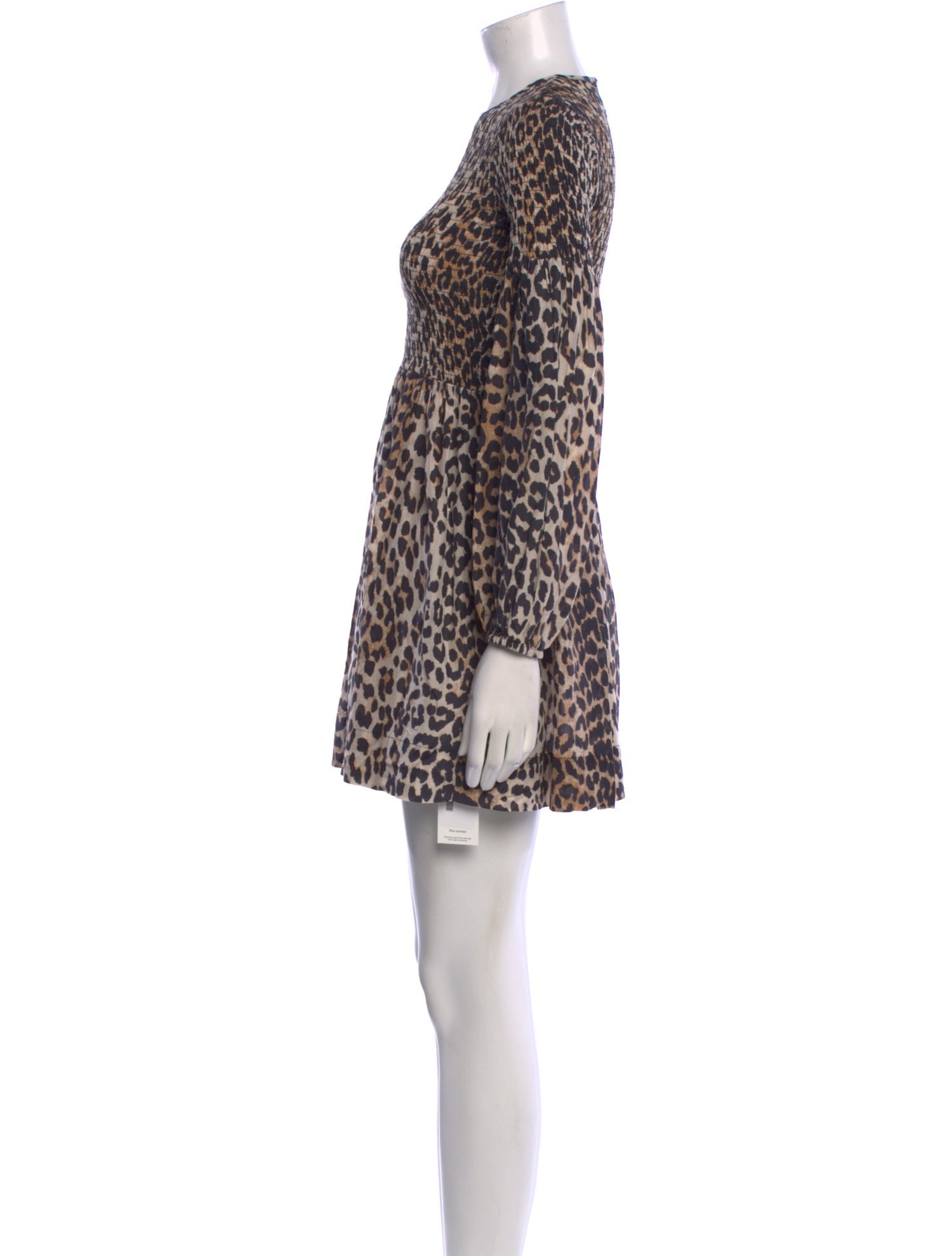 Ganni Animal Print Mini Dress