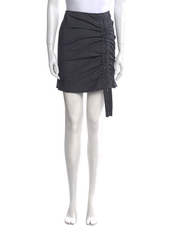 Ganni Ruffle Embellishment Knee-Length Skirt